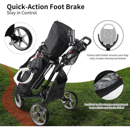 Caddytek Golf Push Trolley CaddyLite One – Swivel Version 8