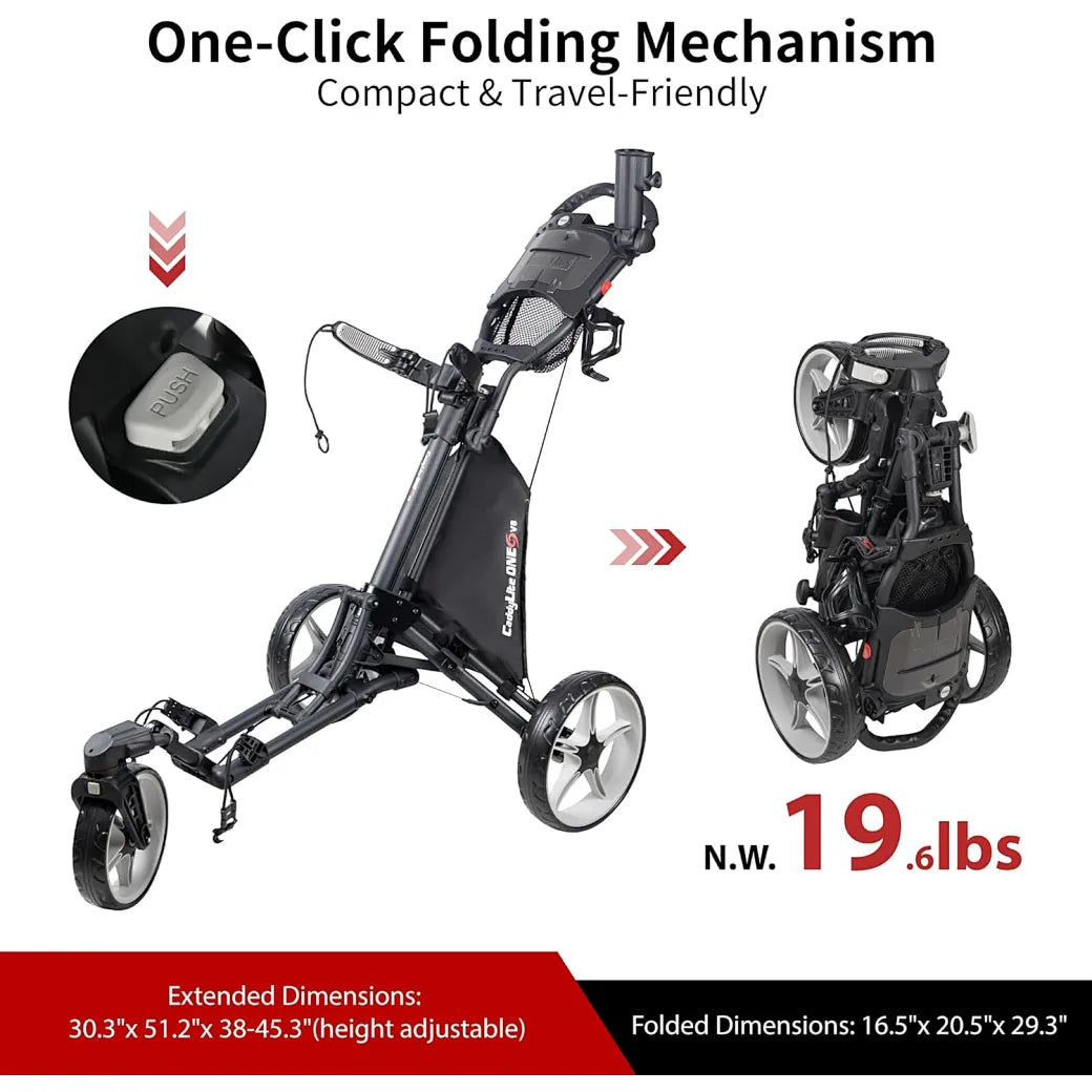 Caddytek Golf Push Trolley CaddyLite One – Swivel Version 8