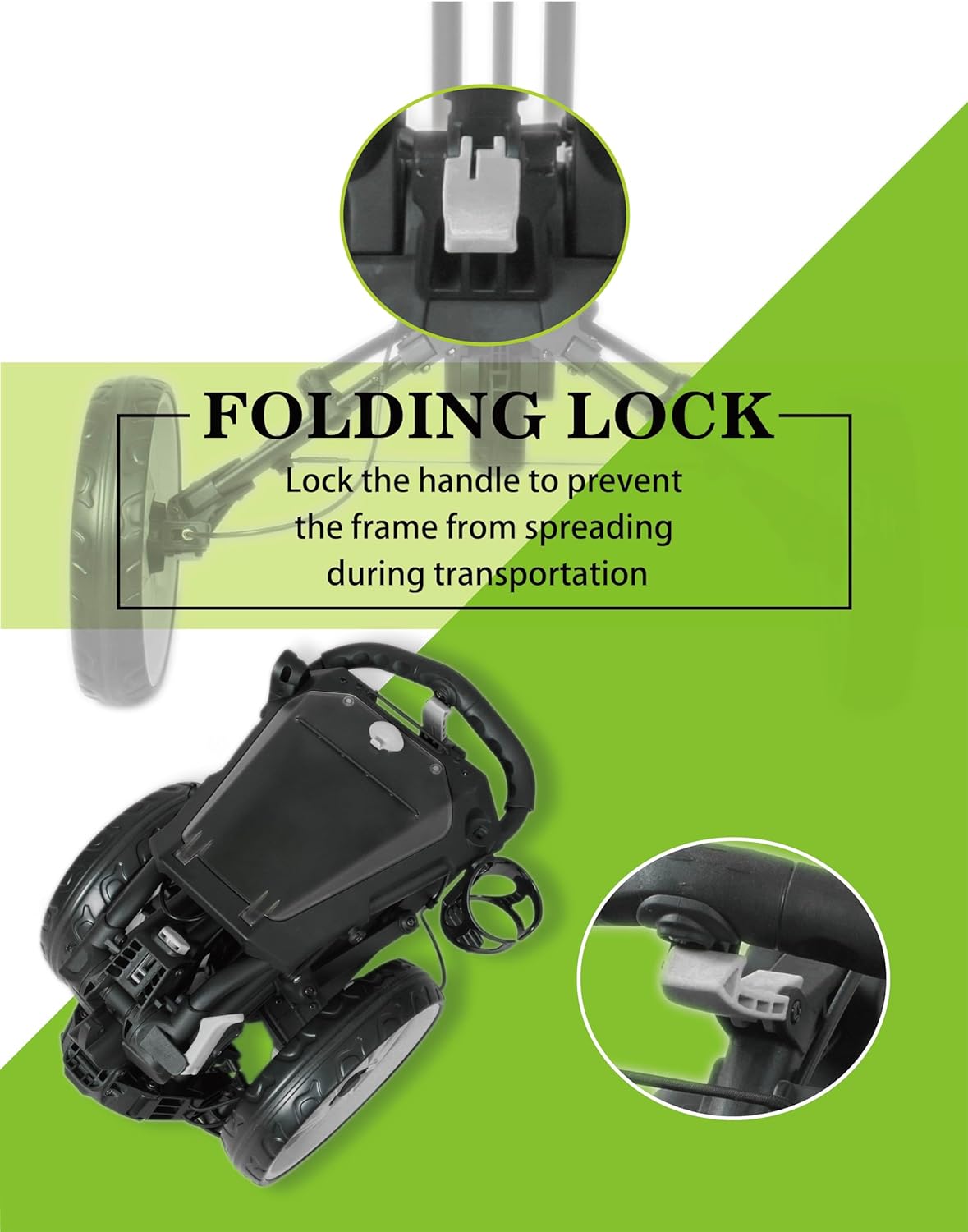 Newfly ONE Golf Trolley 3 Wheel Push Carts(LIKE NEW)