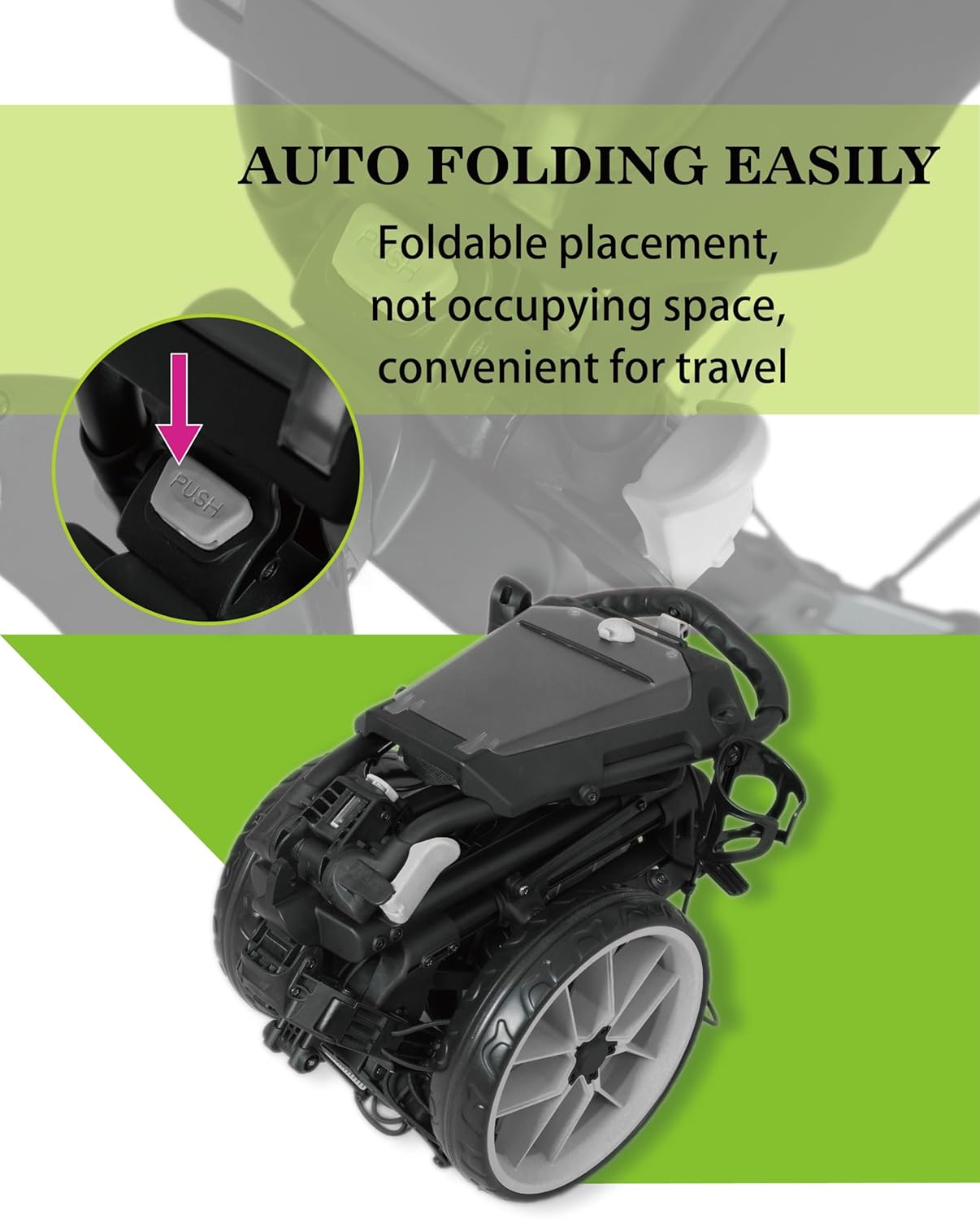 Newfly ONE Golf Trolley 3 Wheel Push Carts(LIKE NEW)