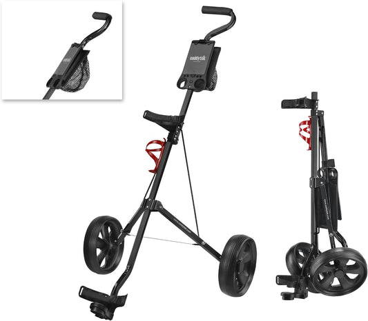 CaddyTek Deluxe Golf Pull Cart Black