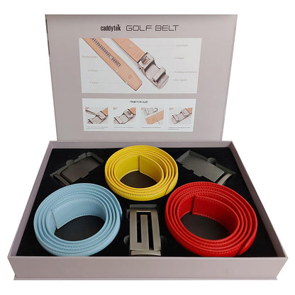 Golf Belt Set – 3 Colours & 3 Interchangeable Buckles