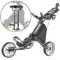 Golf push trolley with seat