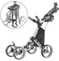 Golf push trolley with seat