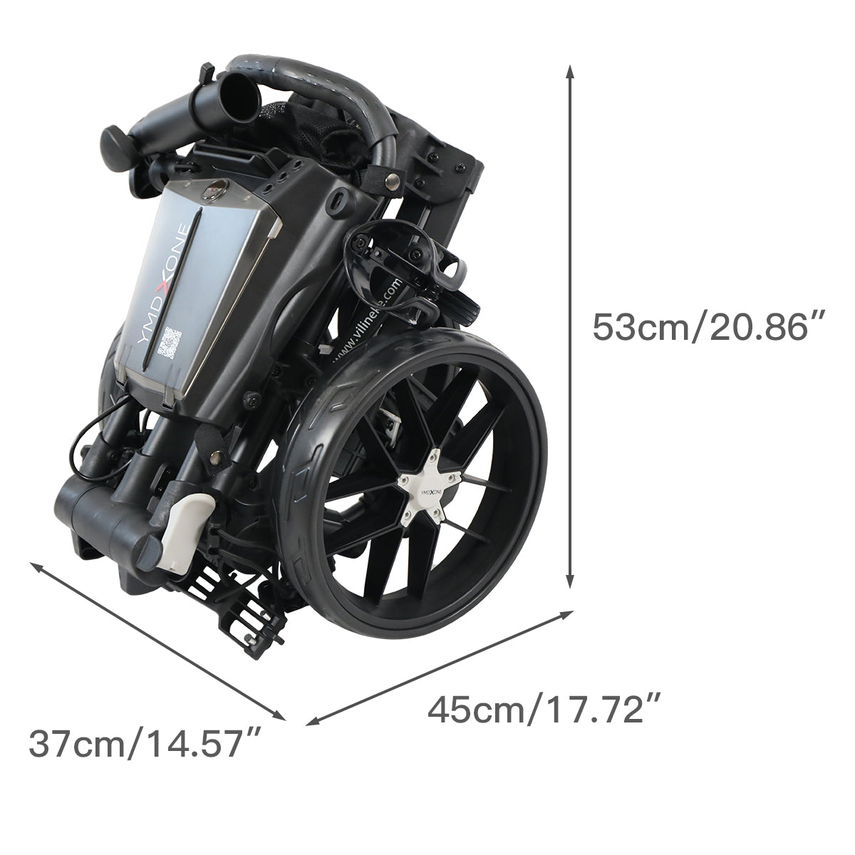 YMDXONE Golf Push Trolley 3 Wheel Foldable Compact Size Y-ONE