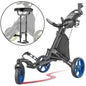 Golf push trolley with seat