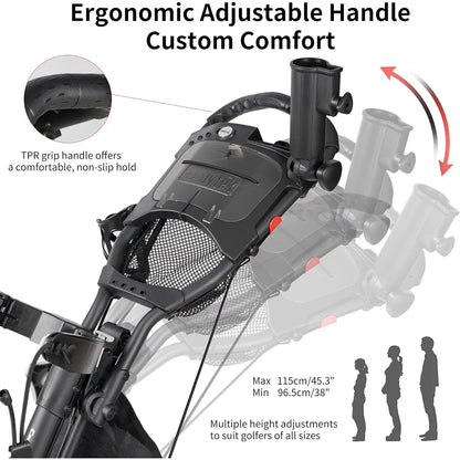 Caddytek Golf Push Trolley CaddyLite One – Swivel Version 8