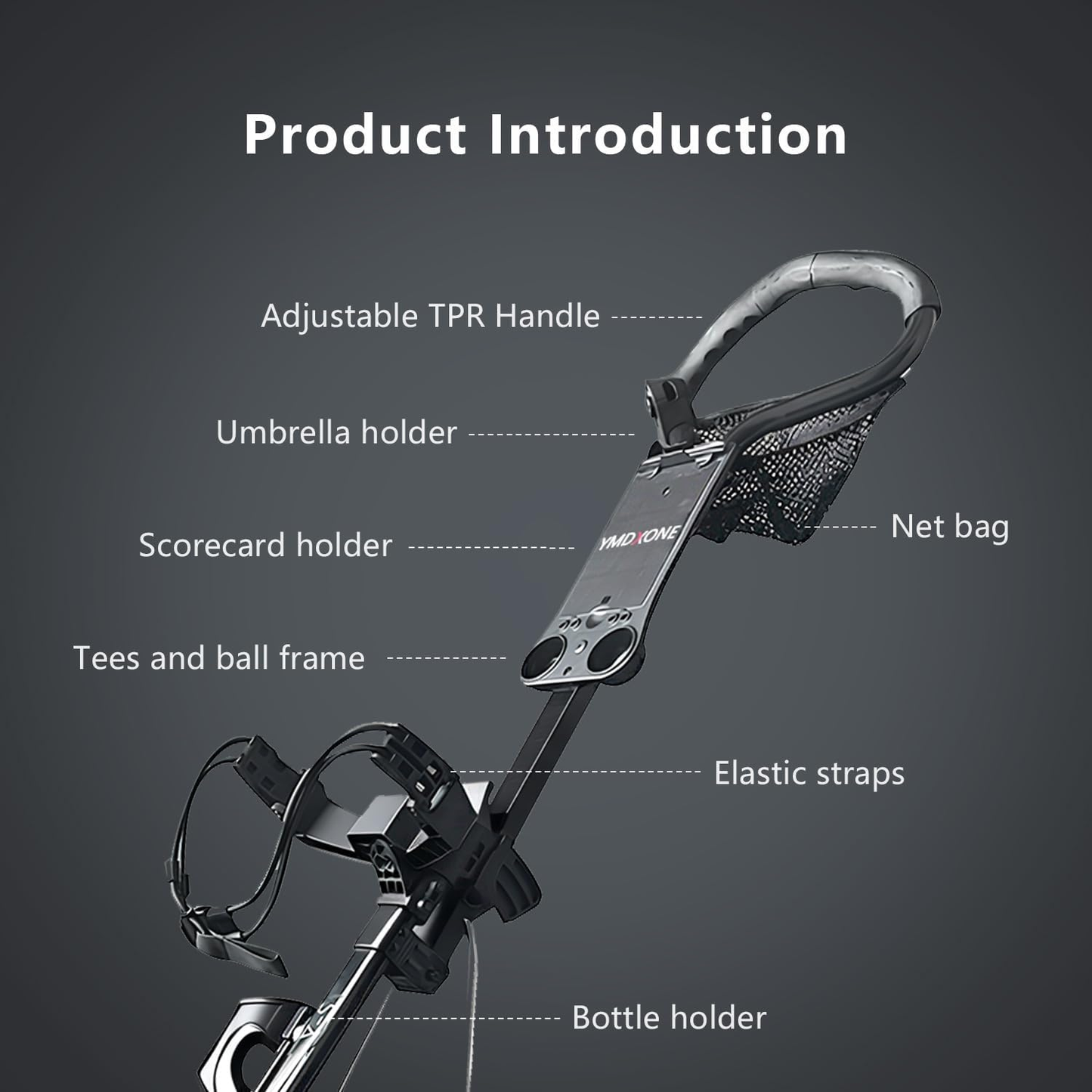 YMDXONE Y-S Golf Push Trolley 3 Wheel