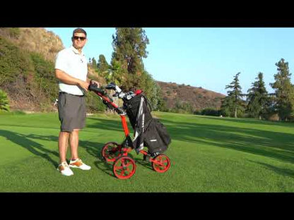 CaddyTek CaddyLite Compact Golf Push Trolley 3 Wheels