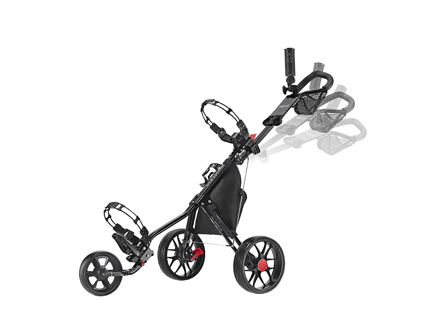 golf trolley 3 wheels light pull cart suitable women and kids